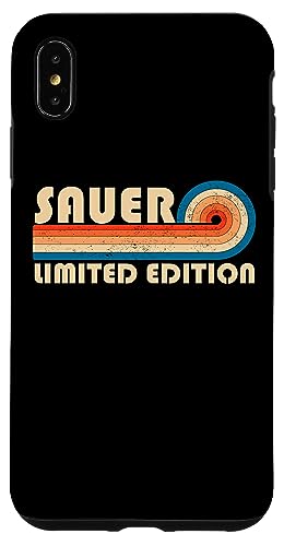 SAUER Surname Retro Vintage 80s 90s Birthday Reunion Hülle für iPhone XS Max SAUER Surname Retro Vintage 80s 90s Birthday Reunion Hülle für iPhone XS Max von Last Name Matching Family Name