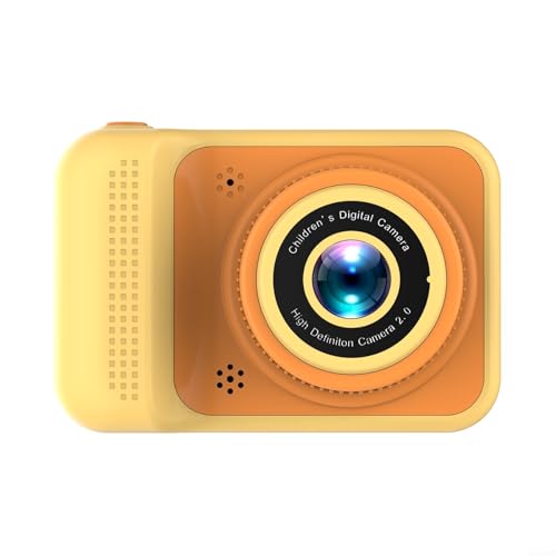 Kindersichere tragbare Miniatur-Digitalkamera für alltägliche Abenteuer und kreative Spielzeit (Gelb) von Lastdaytime