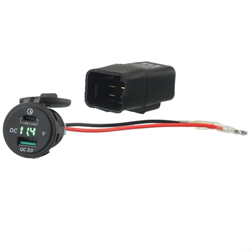 Kompatibles Typ-C-USB für QC3 0 Laderelais für Versys650 Ninja400 650 VersysX300 Motorradmodelle von Lastdaytime