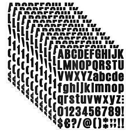 Laughhe 12 Blätter Selbstklebende Nummern Alphabet Aufkleber, Vinyl Buchstaben Zahlen Aufkleber Wetterfest für Schilder, Fenster, Tür, Lastwagen, Haus, Adressnummer Laughhe 12 Blätter Selbstklebende Nummern Alphabet Aufkleber, Vinyl Buchstaben Zahlen Aufkleber Wetterfest für Schilder, Fenster, Tür, Lastwagen, Haus, Adressnummer von Laughhe