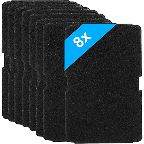 Laukowind 8er Set Ersatz Filter 2964840100 für Beko Trockner Wärmepumpentrockner,Schwammfilter für Beko Grundig Blomberg ElektraBregenz | 245 x 155 x 10mm Sockelfilter | von Laukowind