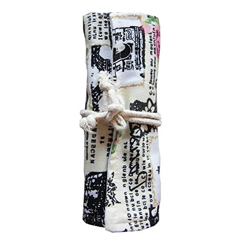 Rollmäppchen für Buntstifte – Paris 48 Federmäppchen Stifterolle Mäppchen Federmäppchen zum rollen – Schlamperrolle Pinselrolle aus Canvas und Baumwolle – Ideal für Reisen, Schule, Büro, Kunst Rollmäppchen für Buntstifte – Paris 48 Federmäppchen Stifterolle Mäppchen Federmäppchen zum rollen – Schlamperrolle Pinselrolle aus Canvas und Baumwolle – Ideal für Reisen, Schule, Büro, Kunst von Laurchen