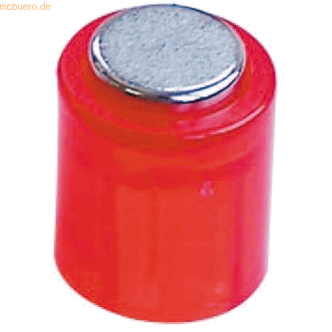 10 x Laurel Magnet Power Zylinder 14x19mm VE=6 Stück rot von Laurel
