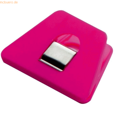 20 x Laurel Briefklemmer Multi Clip Signal 3 90x70mm VE=1 Stück pink von Laurel
