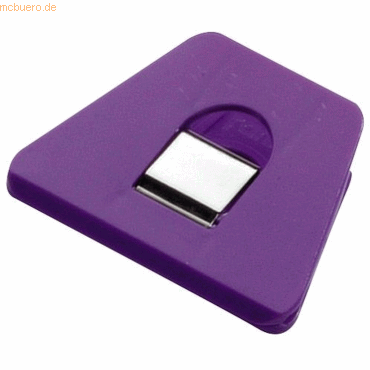 20 x Laurel Briefklemmer Multi Clip Signal 3 90x70mm VE=1 Stück violet von Laurel