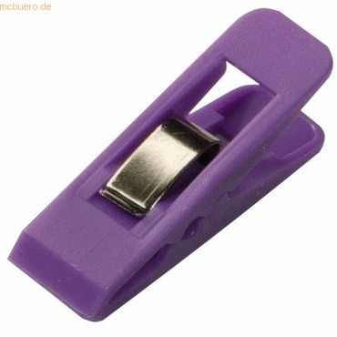 20 x Laurel Briefklemmer Multi Clip Taifun 15x50mm VE=4 Stück violett von Laurel