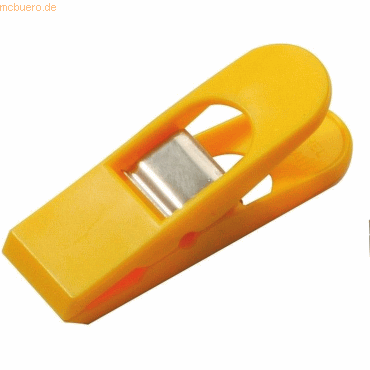 Laurel Briefklemmer Multi Clip Maxi Peg 26x80mm VE=40 Stück gelb von Laurel