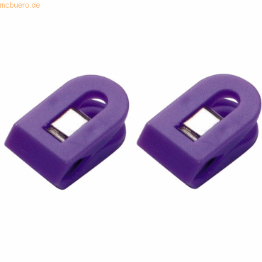 Laurel Briefklemmer Multi Clip Pegy 10x25mm VE=100 Stück violett von Laurel