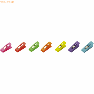 Laurel Briefklemmer Multi Clip Taifun 15x50mm VE=90 Stück Leuchtfarben von Laurel