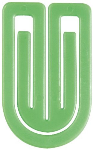 Laurel Büroklammer King Klips aus Polystyrol, 75 mm, Beutel, hellgrün von Laurel