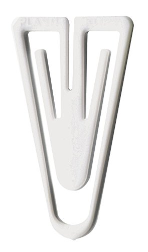 Laurel Büroklammer Plastiklips, PS, 25 mm, weiß, 4001782202381 von Laurel