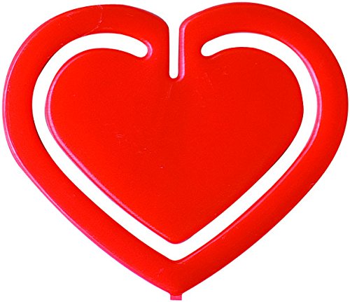 Laurel Herzklip aus Polystyrol, 30 mm, rot von Laurel