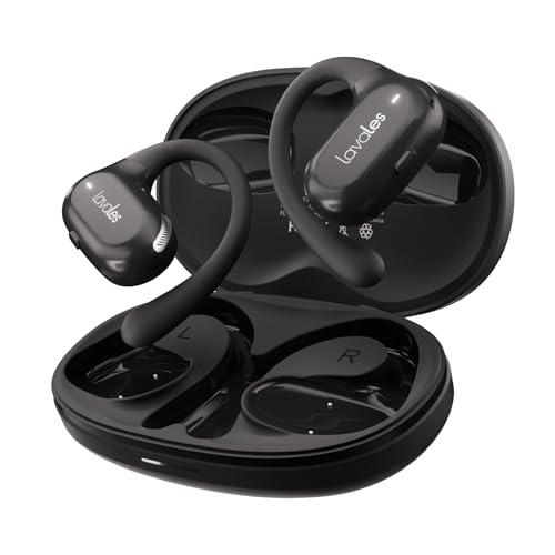 Lavales Open Ear Headphones - Bluetooth 5.4 Wireless Earbuds Built-in Mic with Earhooks - 47H Playtime, IPX5 - Fast Charging Sport Air Conduction Earbuds for Running,Walking,Workouts -Black Lavales Open Ear Headphones - Bluetooth 5.4 Wireless Earbuds Built-in Mic with Earhooks - 47H Playtime, IPX5 - Fast Charging Sport Air Conduction Earbuds for Running,Walking,Workouts -Black von Lavales