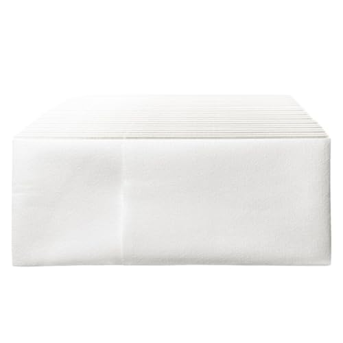 Papierservietten, 50 Pack -Einweg -Gasttücher, weiße Absorptionspapierhandtücher für Party, Küche, Abendessen oder Veranstaltungen/16x16 Zoll von Lawnrden