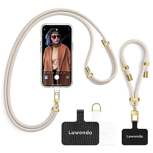 2 Stück Universal Handykette Geeignet für alle Smartphones, Kette zum Umhängen, Einstellbar Schlüsselband, Handyband mit jeder Hülle Kombinierbar für iPhone/für Samsung/Huawei Rosa 2 Stück Universal Handykette Geeignet für alle Smartphones, Kette zum Umhängen, Einstellbar Schlüsselband, Handyband mit jeder Hülle Kombinierbar für iPhone/für Samsung/Huawei Rosa von Lawonda