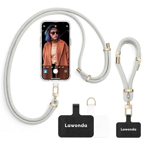 Lawonda Universal Handykette (Silber Weiss) von Lawonda