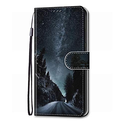 Laybomo Hülle für LG Velvet/LM-G910EM Flip Handyhülle mit Kartenfach Geld Slot Ständer PU Ledertasche TPU Bumper Flip Schutzhülle Kompatibel mit LG Velvet/LM-G910EM, Schwarze Nacht von Laybomo