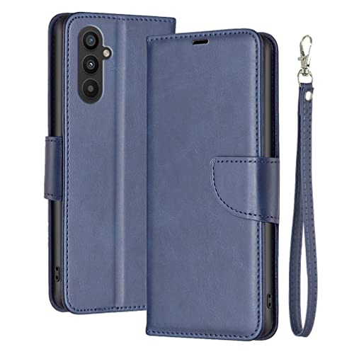 Laybomo Klapphülle für Samsung Galaxy A24 4G, Handyhülle für Samsung A24 4G Leder Tasche Geldbörsen Kreditkartenhüllen Stoßfeste Silikon Schutz Brieftasche Hülle für Galaxy A24 4G, Lila von Laybomo