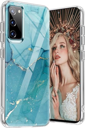 Layeri für Samsung Galaxy S20 FE Hülle Silikon Marmor Muster Original TPU Transparent Handyhülle Samsung S20 FE 5G Hüllen Case Glitzer Dünn Anti-Gelb Schutzhülle für Samsung S20 FE Hülle (Marmor A) von Layeri