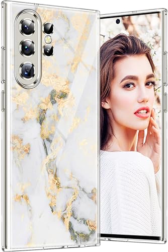 Layeri für Samsung Galaxy S24 Ultra Hülle Silikon Marmor Muster Transparent Handyhülle Samsung S24 Ultra Hüllen Case Glitzer Dünn Anti-Gelb Schutzhülle für Samsung S24 Ultra 5G Handy Hülle (Marmor C) Layeri für Samsung Galaxy S24 Ultra Hülle Silikon Marmor Muster Transparent Handyhülle Samsung S24 Ultra Hüllen Case Glitzer Dünn Anti-Gelb Schutzhülle für Samsung S24 Ultra 5G Handy Hülle (Marmor C) von Layeri