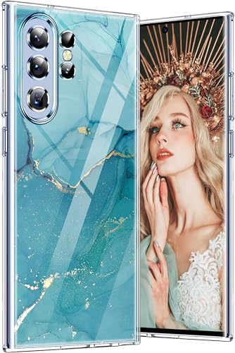 Layeri für Samsung Galaxy S24 Ultra Hülle Silikon Marmor Muster Transparent Handyhülle Samsung S24 Ultra Hüllen Case Glitzer Dünn Anti-Gelb Schutzhülle für Samsung S24 Ultra 5G Handy Hülle (Marmor A) Layeri für Samsung Galaxy S24 Ultra Hülle Silikon Marmor Muster Transparent Handyhülle Samsung S24 Ultra Hüllen Case Glitzer Dünn Anti-Gelb Schutzhülle für Samsung S24 Ultra 5G Handy Hülle (Marmor A) von Layeri