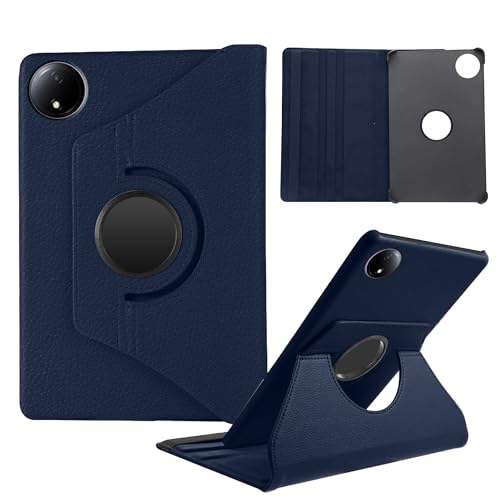 Laywaam Hülle Kompatibel mit Xiaomi Redmi Pad SE 8.7 Zoll 2024 Modell, 360° Drehbar Multi-Winkel PU Leder Schutzhülle Tasche von Laywaam