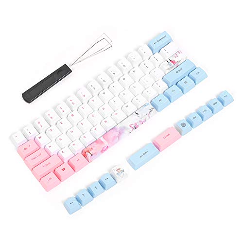 Lazimin DIY Keycaps, 73 Tasten PBT Keycaps Mechanische Tastatur Keycaps Sublimation Keycaps mit Keycap Puller(Anime-Stil) von Lazimin