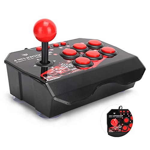 Tragbarer Arcade Fight Stick, Arcade Fighting Stick Fighter USB Joystick Stick Tasten Controller für Switch/PC/PS3 von Lazimin