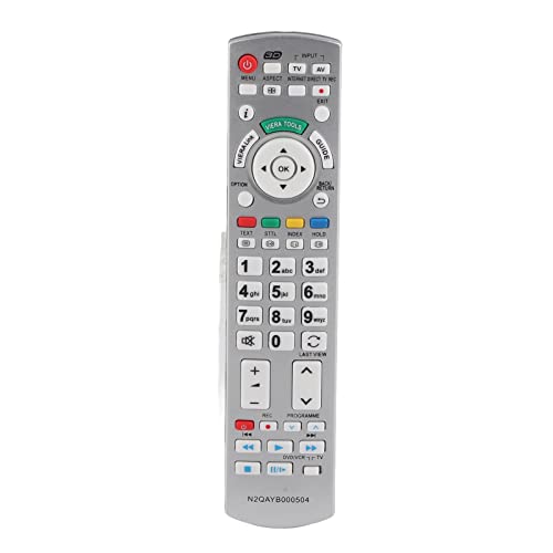 Lazmin Fernbedienung, TV-Fernbedienung für Panasonic N2QAYB000504 N2QAYB000673 N2QAYB000785 TX-L37EW30 TX-L42ES31 von Lazmin