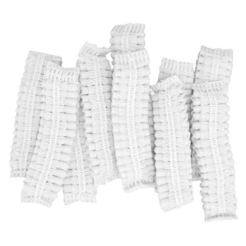 100 Stück Dehnbare, Hygienische Einweg-Ohrabdeckungen, Schützen vor Schmutz, Fett und Hautkontakt, Ideal für die Meisten Kopfhörer (White) von Lazmin112