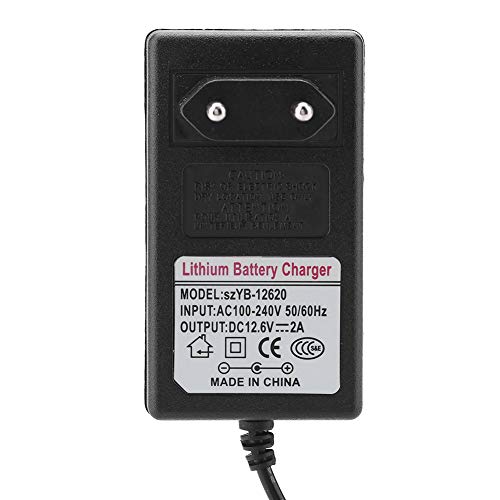 12,6 V 2 A Professionelles Lithium-Ionen-Akku-Ladegerät für Stirnlampen, Spielzeugautos, Balance Car, Sicheres und Schnelles Laden (EU-Stecker) von Lazmin112