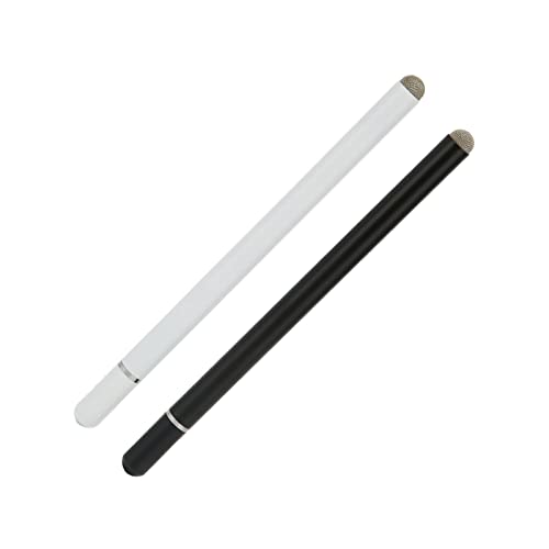 2Pcs Stylus Pens,Hohe Empfindlichkeit Genauigkeit Komfortabler Griff Mehrere Farben Stylus Touch Screen Pen für Tablet Phone Notebooks Touchscreen Computer (Schwarz-Weiss) von Lazmin112
