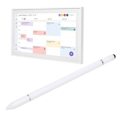 3 in 1 Stiftstift, Hochempfindlichkeits -Touchscreen -Stift für Skylight -Kalender, Intelligenter Display -Bildschirm, Kapazitiver Stift mit 3 Verschiedenen Tipps (White) von Lazmin112