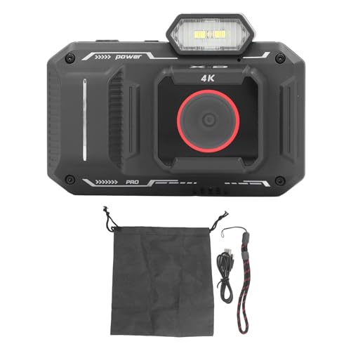 4K-Digitalkamera für Fotografie, 65 MP, 18-facher Zoom, Anti-Shake-Autofokus-Kamera, Kompakte Kleine Vlog-Kamera, Makroaufnahmen, Filter, Selbstauslöser, für Teenager, Studenten von Lazmin112