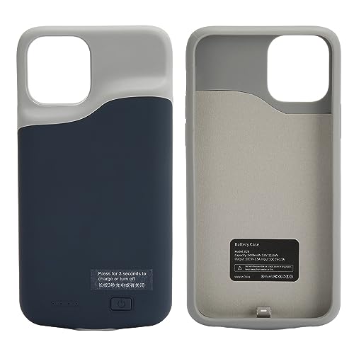 5,8-Zoll-Schutzladehülle, 360-Grad-Telefonschutz-Ladehülle, Tragbare Wiederaufladbare Ladehülle für Pro, Integrierter 6000-mAh-Akku (Blau) von Lazmin112