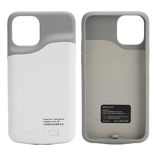 5,8-Zoll-Schutzladehülle, 360-Grad-Telefonschutz-Ladehülle, Tragbare Wiederaufladbare Ladehülle für IPhone11 Pro, Integrierter 6000-mAh-Akku (Weiß) von Lazmin112