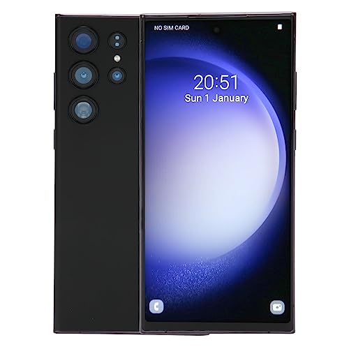 6,67-Zoll-Handy mit Entsperrtem Gesicht und Integriertem Stift, Auflösung 1440 X 3088, 6 GB RAM, 64 GB ROM, 16-MP-24-MP-Kamera,8.1 (Black) von Lazmin112