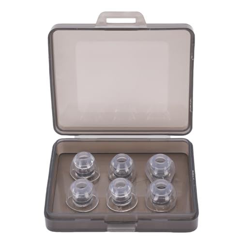 6-teilige Ersatz-Ohrstöpsel aus Flüssigem Silikon, Ohrstöpsel mit Geräuschunterdrückung, Kompatibel mit den Meisten In-Ear-Kopfhörern (Innenloch 4,5 Mm Bis 6,5 Mm) von Lazmin112