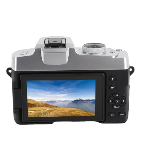 6k 3 Zoll Digitalkamera, 84MP Autofokus 18x Zoom UHD WiFi Vlogging -Kamera mit 180 ° Flip -Bildschirm, LED -Fülllicht für Reiseaufnahmenvideos (Black) von Lazmin112