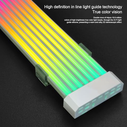 ARGB -Netzteilkabel, PSU -Verlängerungskabel mit LED -Streifen, RGB -PC -Kabel für 24 Pin Motherboard 8 Pin Grafikkarte PC -Hülle von Lazmin112