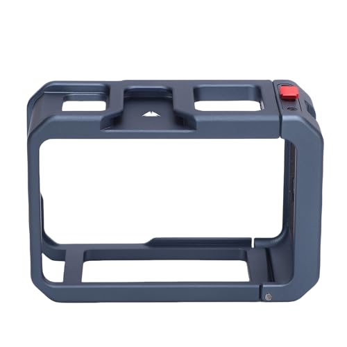Aluminiumlegierung Schutzrahmenkäfig, Kompatibel mit Action 5Pro 4 3 Zubehör, mit Magnetischem Schnellfreisetzungsanschluss, 1/4 "Fadenloch, Kaltes Schuh (Grey) von Lazmin112