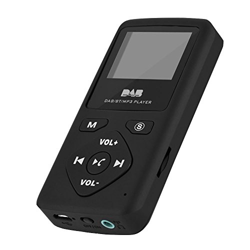 DAB/DAB+ Radio, Tragbarer Bluetooth-Digitalradio-Player, UKW-Radio, MP3-Player mit TF-Karte, Zum Gehen, Reiten, Laufen und Fitness von Lazmin112