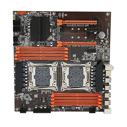 Desktop-Motherboard, 6 SATA3.0 8 DDR4 DIMM 32 Gbps 2 NVME M.2 12-Phasen-ATX-PC-Motherboard, X99-Chipsatz, für LGA 2011 3, für XEON E5 V3 V4-CPU von Lazmin112