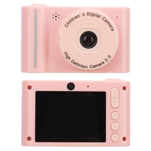 Digitalkamera, 1080P 40 MP Dual-Objektiv-Videokamera mit 8-fachem Zoom, Kompakte Tragbare Kleine Digitale Point-Shoot-Kamera, One-Click-, für Jungen, Mädchen, Teenager (Rosa) von Lazmin112