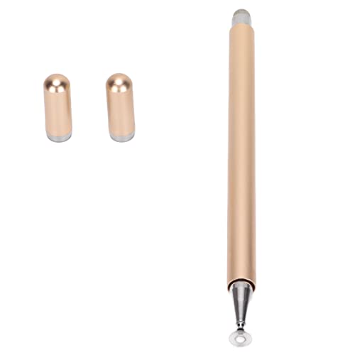 Eingabestifte, 2 in 1 Präzise Steuerung Aluminiumlegierung Hohe Haltbarkeit Smart Touch Pen für Tablet-Telefon-Notebooks Touchscreen-Computer (Gold) von Lazmin112