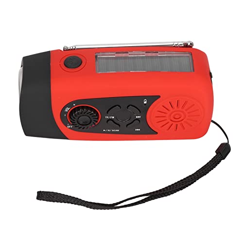 Emergency -Handkurbel -Radio, AM/FM/NOAA Tragbares Wetterradio mit LED -Taschenlampe und 2000mah Power Bank, USB/Solar/Handkurbelladung für Notfälle Im (Europäisches Modell) von Lazmin112