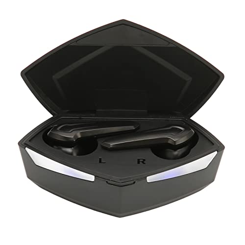 Gaming-Ohrhörer,tragbare Drahtlose Bluetooth-Gaming-Kopfhörer mit Niedriger Latenz und Zwei Modi, Mikrofon, Tieferer Bass, 7 Bis 8 Stunden Musikzeit, Zum Spielen(Schwarz) von Lazmin112