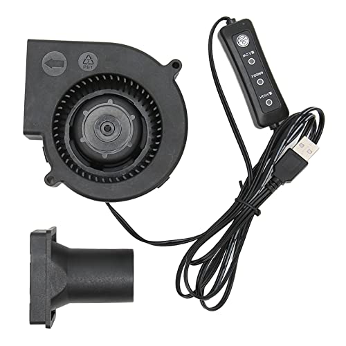 Gebläse-Lüfter, 5 V DC 3800 U/min USB-Kühl-Turbo-Lüfter mit 60 Mm Lufteinlass, Bürstenloser Turbinen-Lüfterkühler, 3 Lüftergeschwindigkeitsmodus, 97 X 97 X 33 Mm von Lazmin112