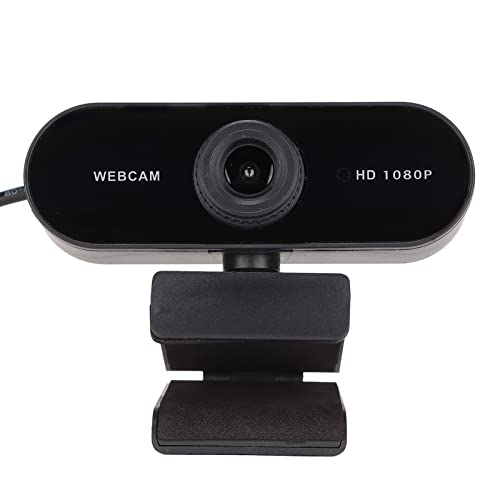 HD Webcam, 1920x1080 30 FPS PC Kamera mit Mikrofon, 360° Sichtfeld, Manueller Fokus, USB Plug Play Laptop Webkamera, für Video, Chat, für Win10/7/Vist/XP/Android/iOS/Linux Laptop, Desktop, Computer von Lazmin112