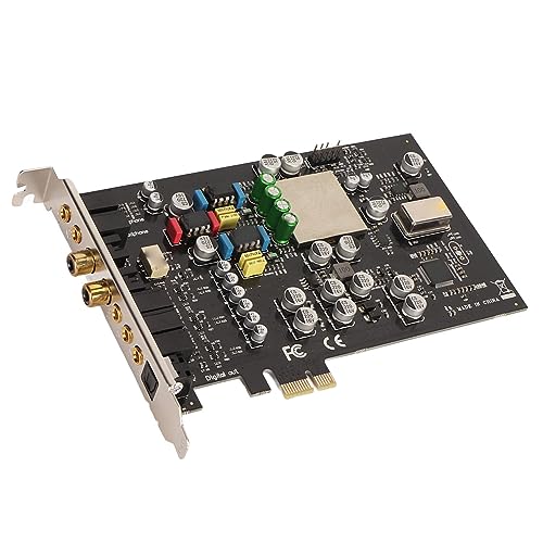 Interne Soundkarte, CM8828 CM9882A 7.1CH TCXO 24Bit 192kHz 100db SNR Soundkarte PCI Express Adapter, 3D Stereo PCI e Audiokarte, für PC Windows 7 8 10 XP Vista von Lazmin112